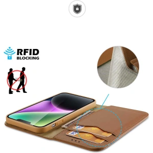 Etui Dux Ducis Hivo Apple iPhone 15 Plus / 14 Plus brązowe