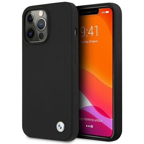 Kup Etui BMW BMHCP13LMSILBK Apple iPhone 13 Pro černý/black hardcase Silicone Signature - BMW477 - {ean13} - Sklep Home Screen