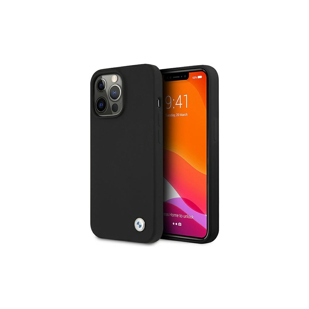 Etui BMW BMHCP13LMSILBK Apple iPhone 13 Pro czarny/black hardcase Silicone Signature