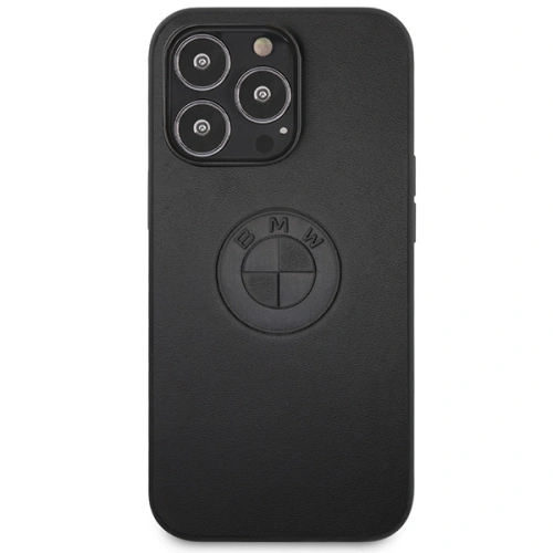 Buy BMW BMHCP13LREELK Apple iPhone 13 Pro black hardcase Leather Emboss - BMW478 - {ean13} - Home Screen Store Europe