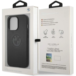 Kup Etui BMW BMHCP13LREELK Apple iPhone 13 Pro czarny/black hardcase Leather Emboss - BMW478 - {ean13} - Sklep Home Screen