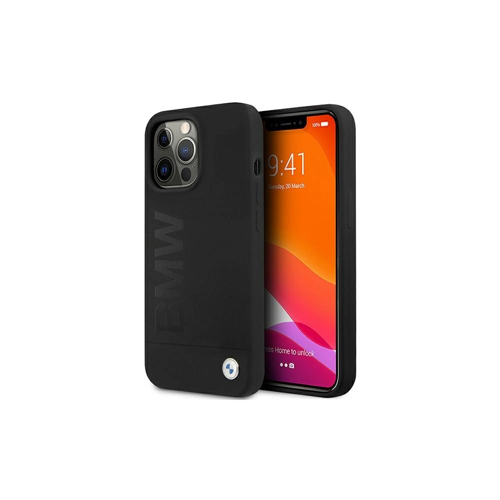 Etui BMW BMHCP13LSLBLBK Apple iPhone 13 Pro czarny/black hardcase Silicone Signature Logo