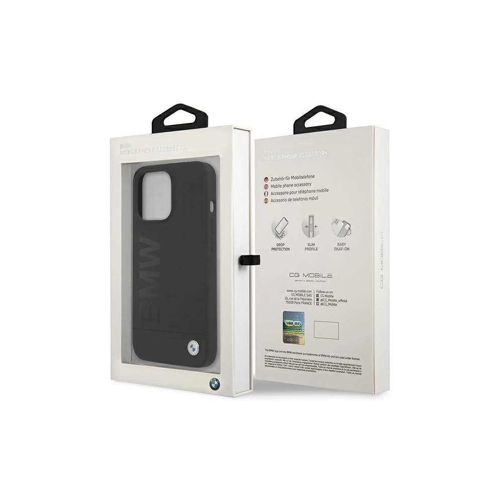 Etui BMW BMHCP13LSLBLBK Apple iPhone 13 Pro czarny/black hardcase Silicone Signature Logo