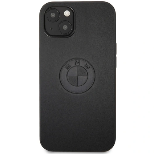 Buy BMW BMHCP13MREELK Apple iPhone 13 black hardcase Leather Emboss - BMW480 - {ean13} - Home Screen Store Europe
