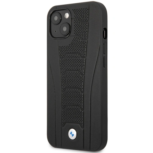 Kup Etui BMW BMHCP13MRPSLK Apple iPhone 13 fekete/hardcase bőr debossed vonalak - BMW481 - {ean13} - Sklep Home Screen