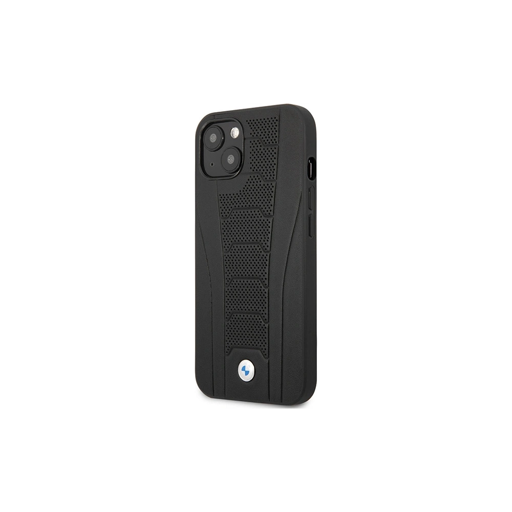 Etui BMW BMHCP13MRPSLK Apple iPhone 13 czarny/black hardcase Leather Debossed Lines