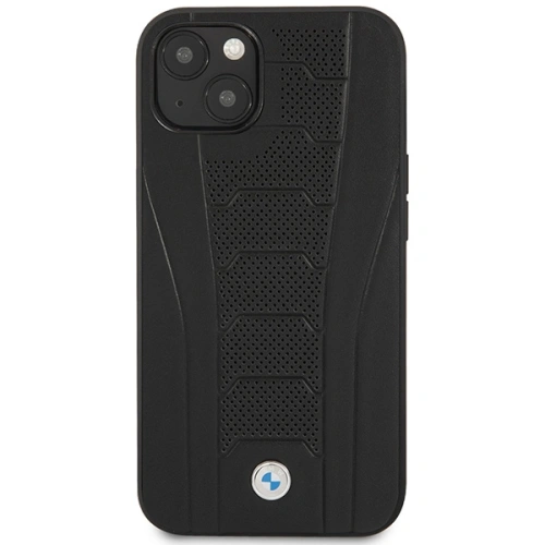 Kup Etui BMW BMHCP13MRPSLK Apple iPhone 13 fekete/hardcase bőr debossed vonalak - BMW481 - {ean13} - Sklep Home Screen