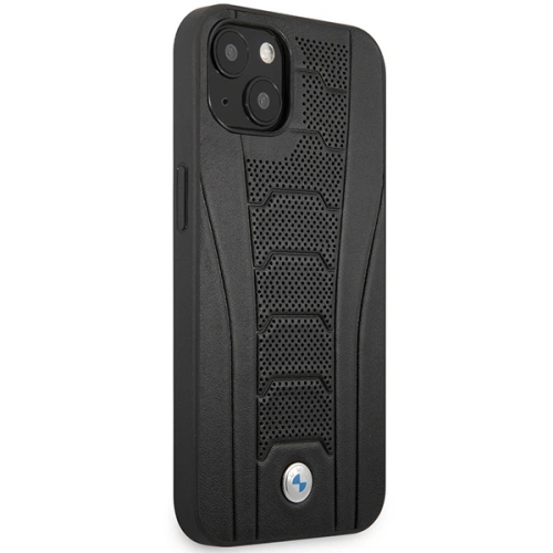 Kup Etui BMW BMHCP13MRPSLK Apple iPhone 13 fekete/hardcase bőr debossed vonalak - BMW481 - {ean13} - Sklep Home Screen