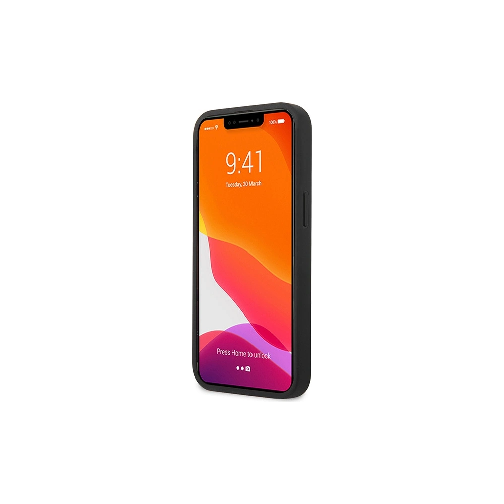 Etui BMW BMHCP13MRPSLK Apple iPhone 13 czarny/black hardcase Leather Debossed Lines