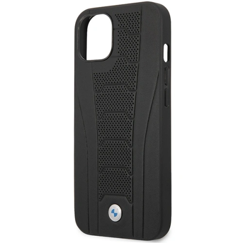 Kup Etui BMW BMHCP13MRPSLK Apple iPhone 13 fekete/hardcase bőr debossed vonalak - BMW481 - {ean13} - Sklep Home Screen