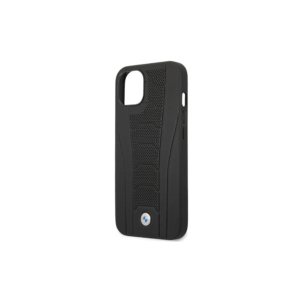 Etui BMW BMHCP13MRPSLK Apple iPhone 13 czarny/black hardcase Leather Debossed Lines