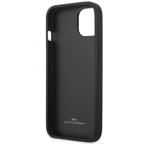 Kup Etui BMW BMHCP13MRPSLK Apple iPhone 13 fekete/hardcase bőr debossed vonalak - BMW481 - {ean13} - Sklep Home Screen