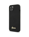 Etui Guess GUHCP13MLSLMGBK Apple iPhone 13 fekete/hardver szilikon script arany logó