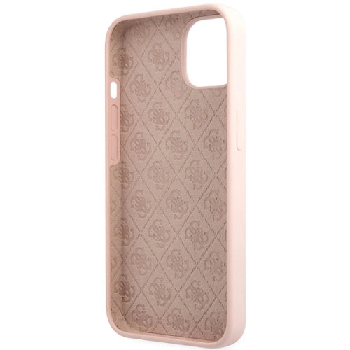 Kup Etui Guess GUHCP13MLSLMGLP Apple iPhone 13 roz pale/roz deschis hardcase Silicon Script Logo Auriu - GUE2634 - {ean13} - Sklep Home Screen