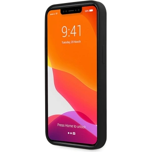 Kup Etui Guess GUHCP13XLSLMGBK Apple iPhone 13 Pro Max fekete/czarny kemény tok Szilikon Felirat Arany Logó - GUE2635 - {ean13} - Sklep Home Screen