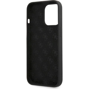 Buy Guess GUHCP13XLSLMGBK Apple iPhone 13 Pro Max black hardcase Silicone Script Gold Logo - GUE2635 - {ean13} - Home Screen Store Europe