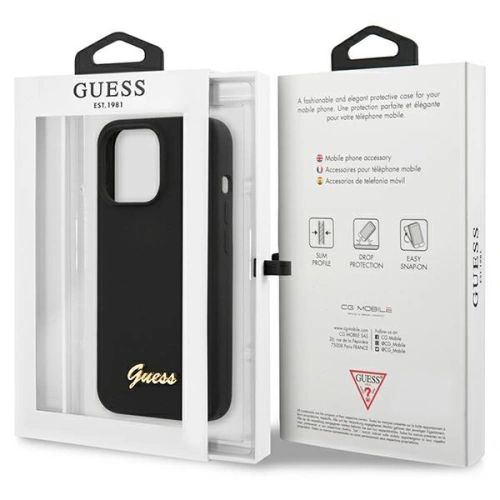 Kup Guess Apple Tasche GUHCP13XLSLMGBK iPhone 13 Pro Max schwarz/schwarz Hartschale Silikon Script Gold Logo - GUE2635 - {ean13} - Sklep Home Screen