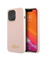 Kup Etui Guess GUHCP13XLSLMGLP Apple iPhone 13 Pro Max jasnorozie/light pink hardcase Silicone Script Gold Logo - GUE2636 - {ean13} - Sklep Home Screen