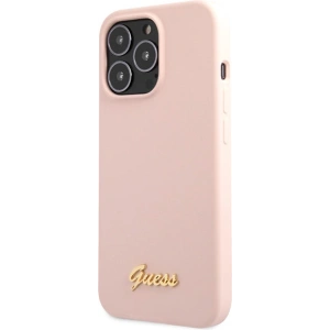Kup Etui Guess GUHCP13XLSLMGLP Apple iPhone 13 Pro Max világos rózsaszín/hardcase szilikon Script Gold Logo - GUE2636 - {ean13} - Sklep Home Screen