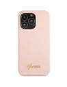 Kup Etui Guess GUHCP13XLSLMGLP Apple iPhone 13 Pro Max jasnorozie/light pink hardcase Silicone Script Gold Logo - GUE2636 - {ean13} - Sklep Home Screen
