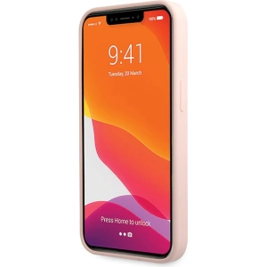 Buy Guess GUHCP13XLSLMGLP Apple iPhone 13 Pro Max light pink hardcase Silicone Script Gold Logo - GUE2636 - {ean13} - Home Screen Store Europe
