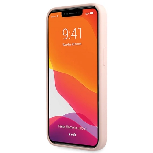 Kup Guess Apple Tasche GUHCP13XLSLMGLP iPhone 13 Pro Max hellrosa/hellrosa Hartschale Silikon Script Gold Logo - GUE2636 - {ean13} - Sklep Home Screen