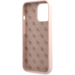 Buy Guess GUHCP13XLSLMGLP Apple iPhone 13 Pro Max light pink hardcase Silicone Script Gold Logo - GUE2636 - {ean13} - Home Screen Store Europe