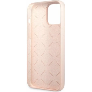 Buy Guess GUHCP13XLSLMGLP Apple iPhone 13 Pro Max light pink hardcase Silicone Script Gold Logo - GUE2636 - {ean13} - Home Screen Store Europe