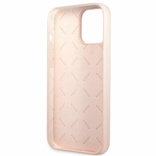 Kup Etui Guess GUHCP13XLSLMGLP Apple iPhone 13 Pro Max jasnorozie/light pink hardcase Silicone Script Gold Logo - GUE2636 - {ean13} - Sklep Home Screen