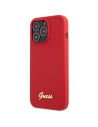 Kup Etui Guess GUHCP13XLSLMGRE Apple iPhone 13 Pro Max czerwony/burgundy hard case Silicone Vintage Gold Logo - GUE2637 - {ean13} - Sklep Home Screen