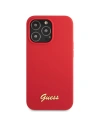 Kup Etui Guess GUHCP13XLSLMGRE Apple iPhone 13 Pro Max czerwony/burgundy hard case Silicone Vintage Gold Logo - GUE2637 - {ean13} - Sklep Home Screen