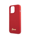 Kup Guess Apple Case GUHCP13XLSLMGRE iPhone 13 Pro Max rot/burgunderfarbenes Hartschalenetui Silikon Vintage Gold Logo - GUE2637 - {ean13} - Sklep Home Screen