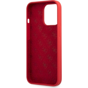 Buy Guess GUHCP13XLSLMGRE Apple iPhone 13 Pro Max burgundy hard case Silicone Vintage Gold Logo - GUE2637 - {ean13} - Home Screen Store Europe
