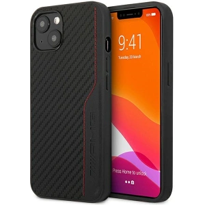 Kup Etui Mercedes AMG AMHCP13MDEBK Apple iPhone 13 czarny/black hardcase Leather&Carbon Red Stitching - MRS77 - {ean13} - Sklep Home Screen