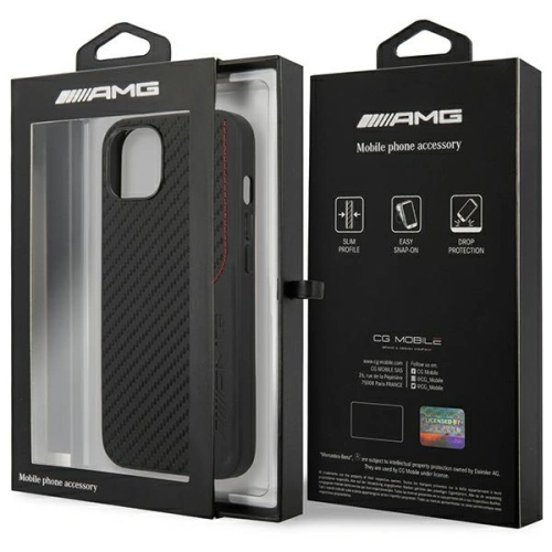 Kup Etui Mercedes AMG AMHCP13MDEBK Apple iPhone 13 fekete/hardcase Bőr&Karbon Vörös Cérnázás - MRS77 - {ean13} - Sklep Home Screen