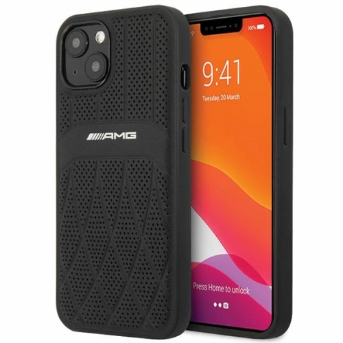 Kup Etui Mercedes AMG AMHCP13MOSDBK Apple iPhone 13 negru/black hardcase Leather Curved Lines - MRS78 - {ean13} - Sklep Home Screen