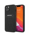 Mercedes Apple Tasche AMG AMHCP13MOSDBK iPhone 13 schwarz/schwarz Hardcase Leder Curved Lines