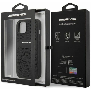 Kup Mercedes Apple Tasche AMG AMHCP13MOSDBK iPhone 13 schwarz/schwarz Hardcase Leder Curved Lines - MRS78 - {ean13} - Sklep Home Screen