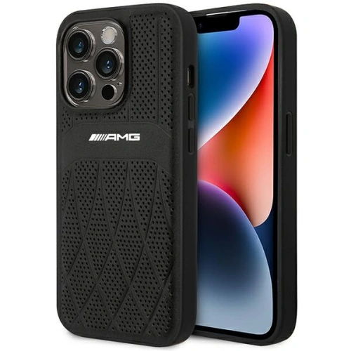 Kup Mercedes Apple Tasche AMG AMHMP14LOSDBK iPhone 14 Pro schwarz/schwarz Hardcase Leder Curved Lines MagSafe - MRS80 - {ean13} - Sklep Home Screen