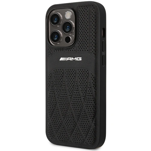 Kup Etui Mercedes AMG AMHMP14LOSDBK Apple iPhone 14 Pro fekete/hardcase bőr ívelt vonalak MagSafe - MRS80 - {ean13} - Sklep Home Screen