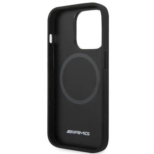 Kup Etui Mercedes AMG AMHMP14LOSDBK Apple iPhone 14 Pro fekete/hardcase bőr ívelt vonalak MagSafe - MRS80 - {ean13} - Sklep Home Screen