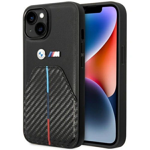 Kup BMW Apple Carcasă BMHCP14S22NSTB iPhone 14 negru/negru Ștampilat Tricolor Stripe - BMW483 - {ean13} - Sklep Home Screen