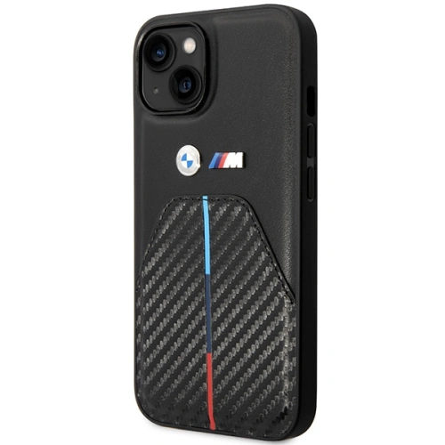 Kup BMW Apple Carcasă BMHCP14S22NSTB iPhone 14 negru/negru Ștampilat Tricolor Stripe - BMW483 - {ean13} - Sklep Home Screen