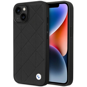 Kup Etui BMW BMHCP14S22RQDK Apple iPhone 14 fekete/balck Bőrkárpitozott - BMW484 - {ean13} - Sklep Home Screen