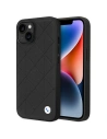 Etui BMW BMHCP14S22RQDK Apple iPhone 14 fekete/balck Bőrkárpitozott