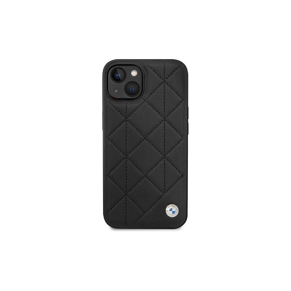 Etui BMW BMHCP14S22RQDK Apple iPhone 14 czarny/black Leather Quilted