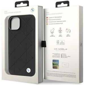 Kup Etui BMW BMHCP14S22RQDK Apple iPhone 14 czarny/black Leather Quilted - BMW484 - {ean13} - Sklep Home Screen