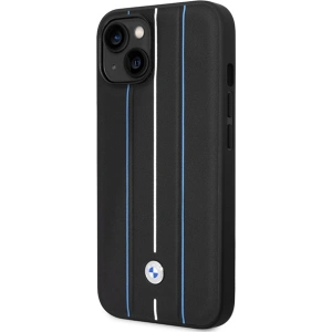 Kup Etui BMW BMHCP14S22RVSK Apple iPhone 14 czarny/black hardcase Leather Stamp Blue Lines - BMW485 - {ean13} - Sklep Home Screen