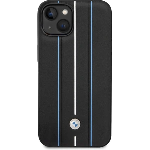 Kup Etui BMW BMHCP14S22RVSK Apple iPhone 14 czarny/black hardcase Leather Stamp Blue Lines - BMW485 - {ean13} - Sklep Home Screen