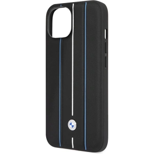 Kup Etui BMW BMHCP14S22RVSK Apple iPhone 14 czarny/black hardcase Leather Stamp Blue Lines - BMW485 - {ean13} - Sklep Home Screen